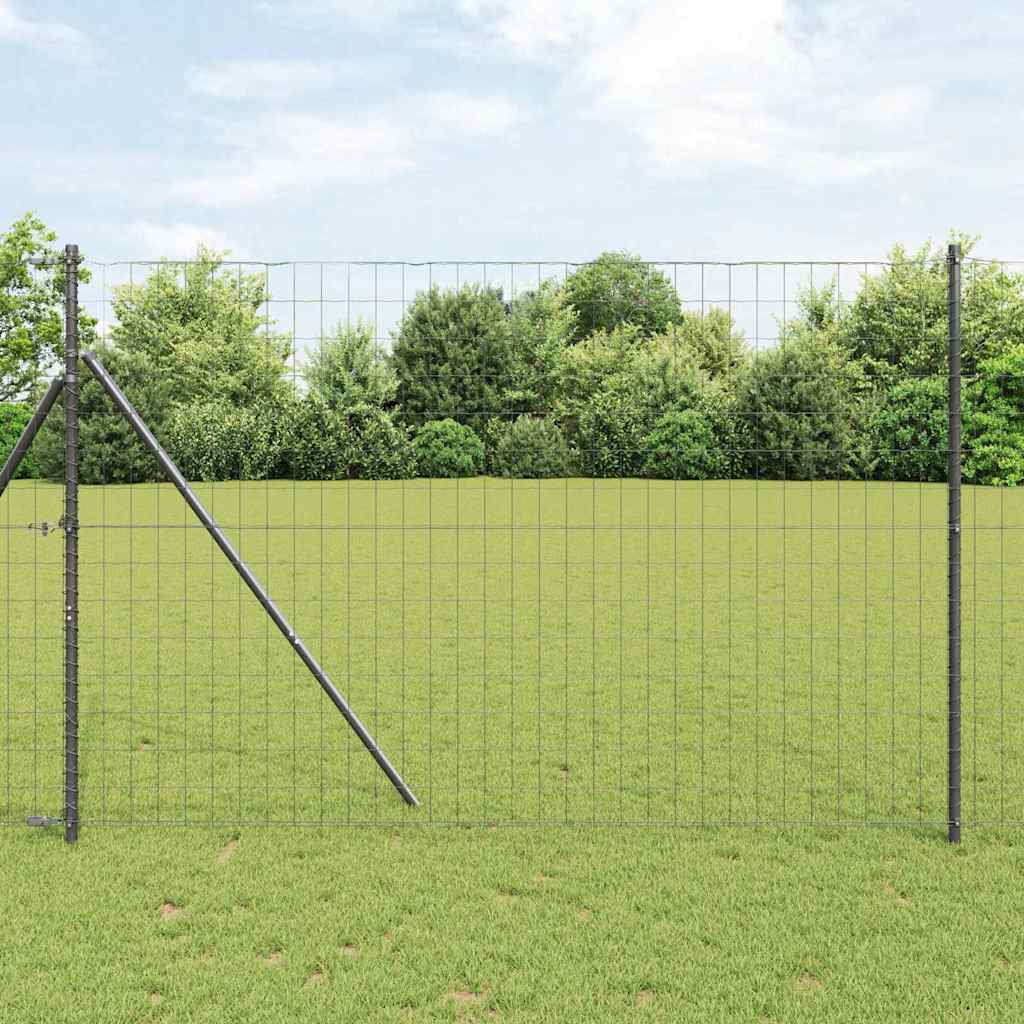 Cerca Euro Gris 0.4 x 10 m Hierro recubierto de PVC