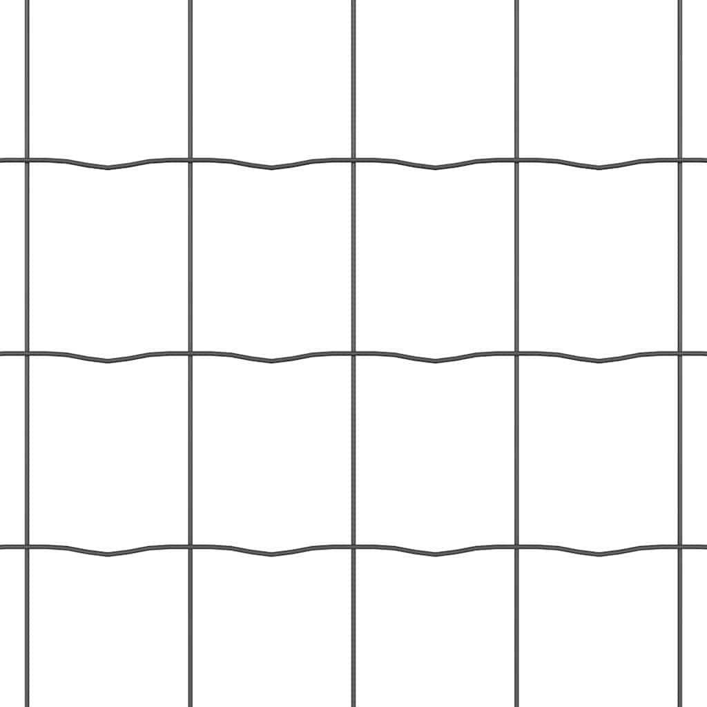 Cerca Euro Gris 0.4 x 10 m Hierro recubierto de PVC