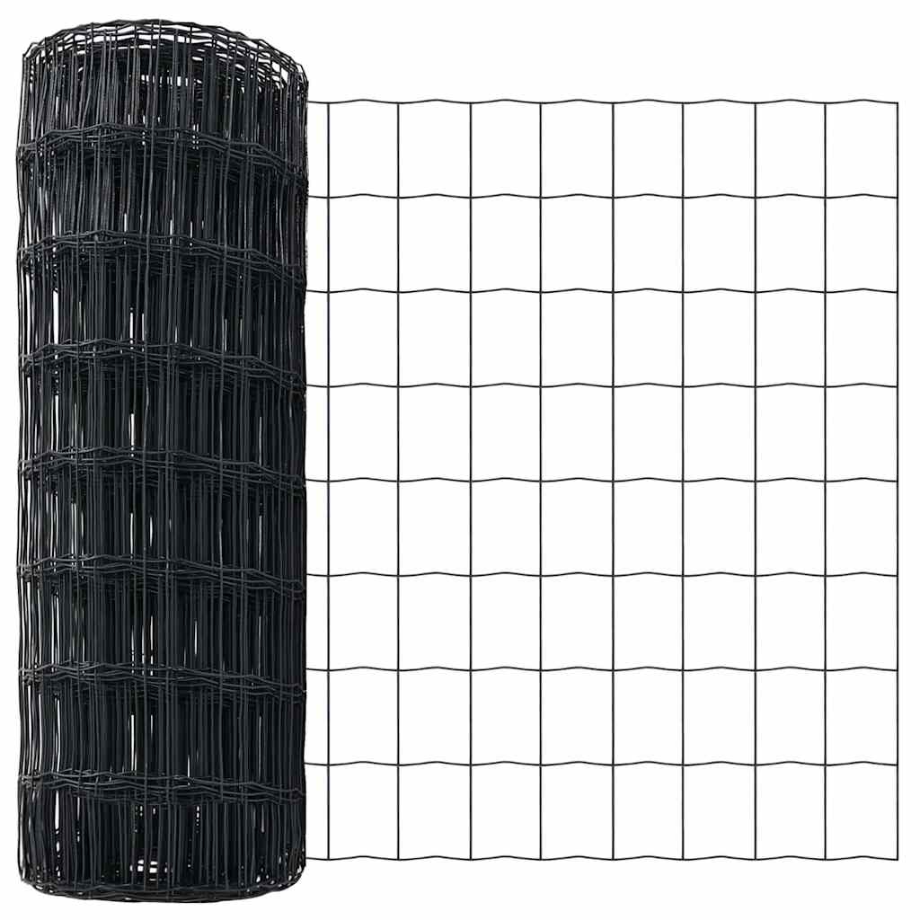 Cerca Euro Gris 0.4 x 10 m Hierro recubierto de PVC
