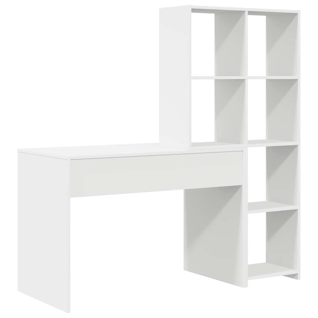 Escritorio con estante 138,5 x 55 x 143 cm Madera de ingeniería