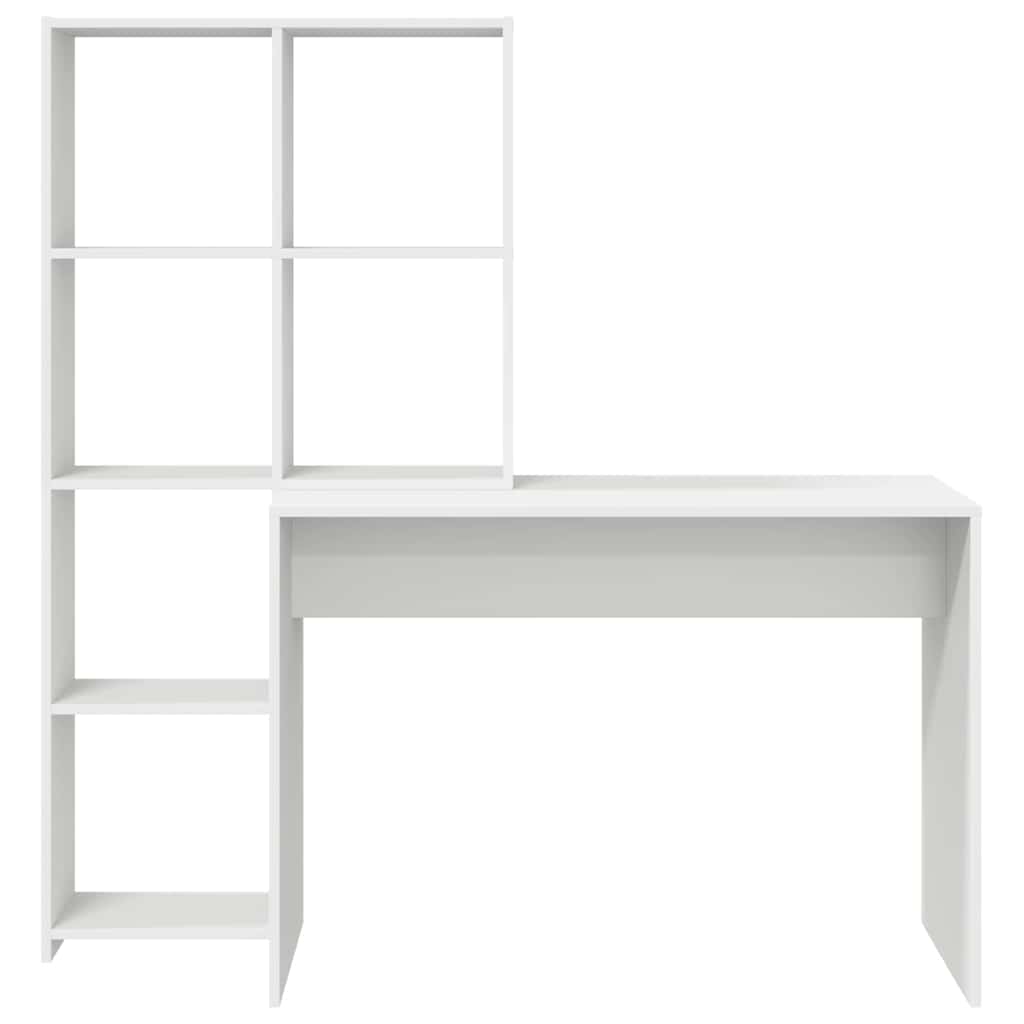 Escritorio con estante 138,5 x 55 x 143 cm Madera de ingeniería