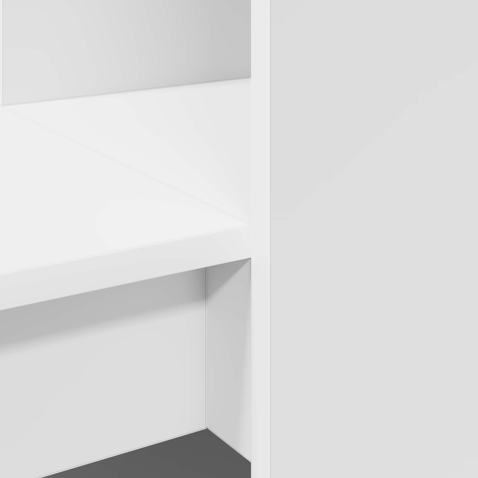 Escritorio con estante 122 x 67 x 145 cm Madera de ingeniería