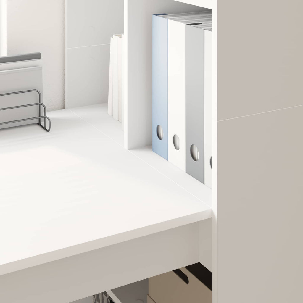 Escritorio con estante 122 x 67 x 145 cm Madera de ingeniería