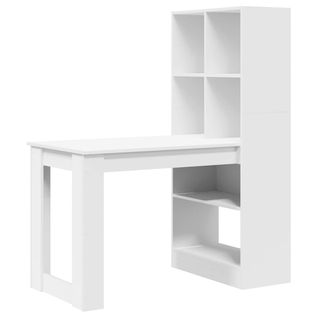 Escritorio con estante 122 x 67 x 145 cm Madera de ingeniería