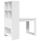 Escritorio con estante 122 x 67 x 145 cm Madera de ingeniería