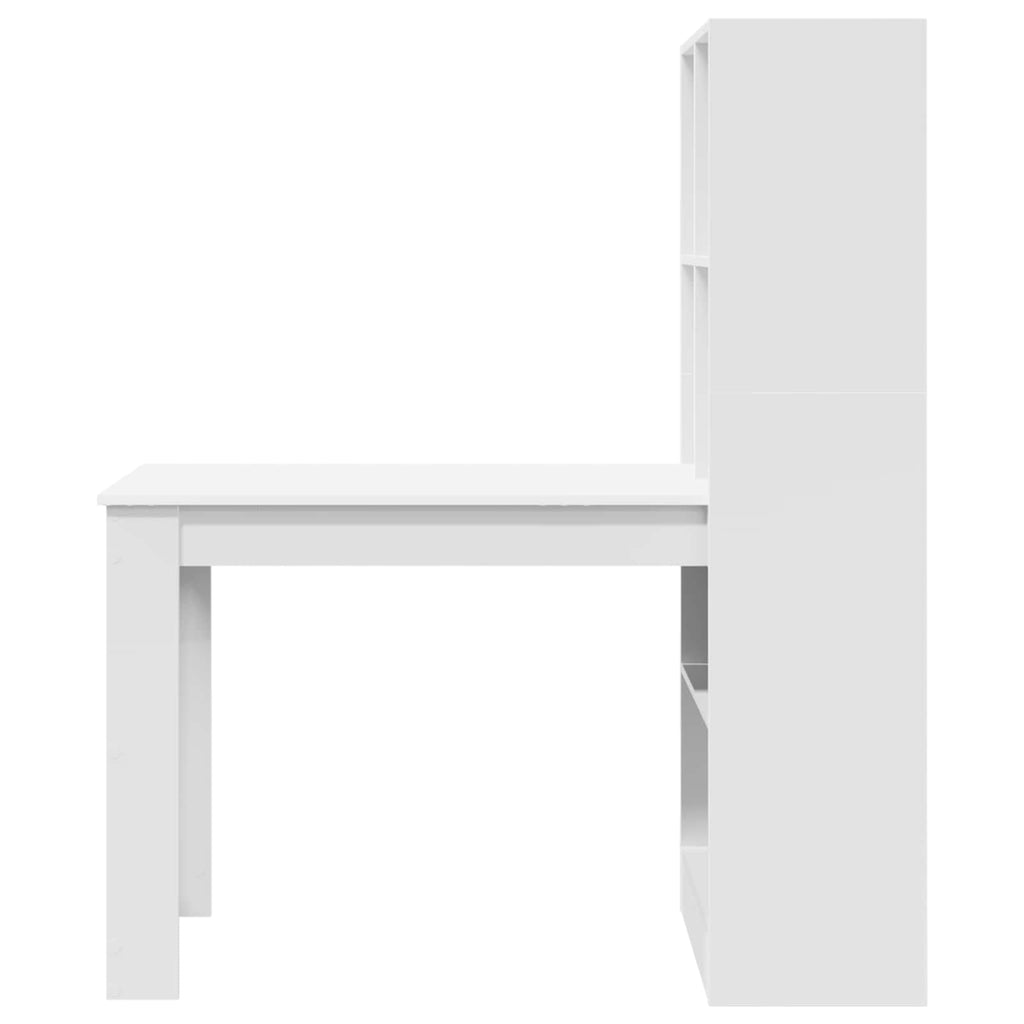 Escritorio con estante 122 x 67 x 145 cm Madera de ingeniería