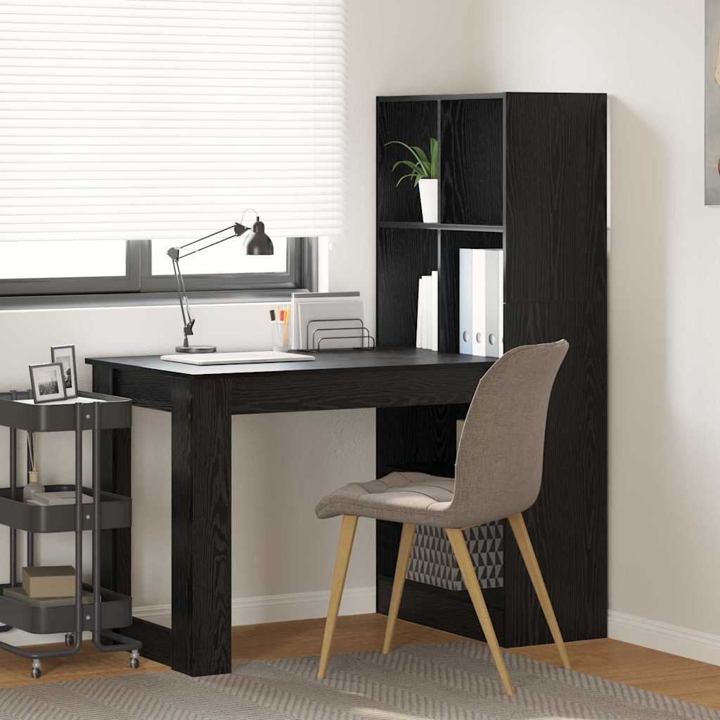 Desk with shelf 122 x 67 x 145 cm Engineered wood