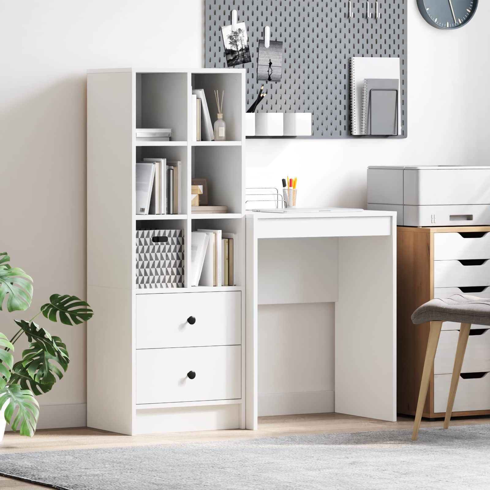 Desk with drawer 2 pcs
