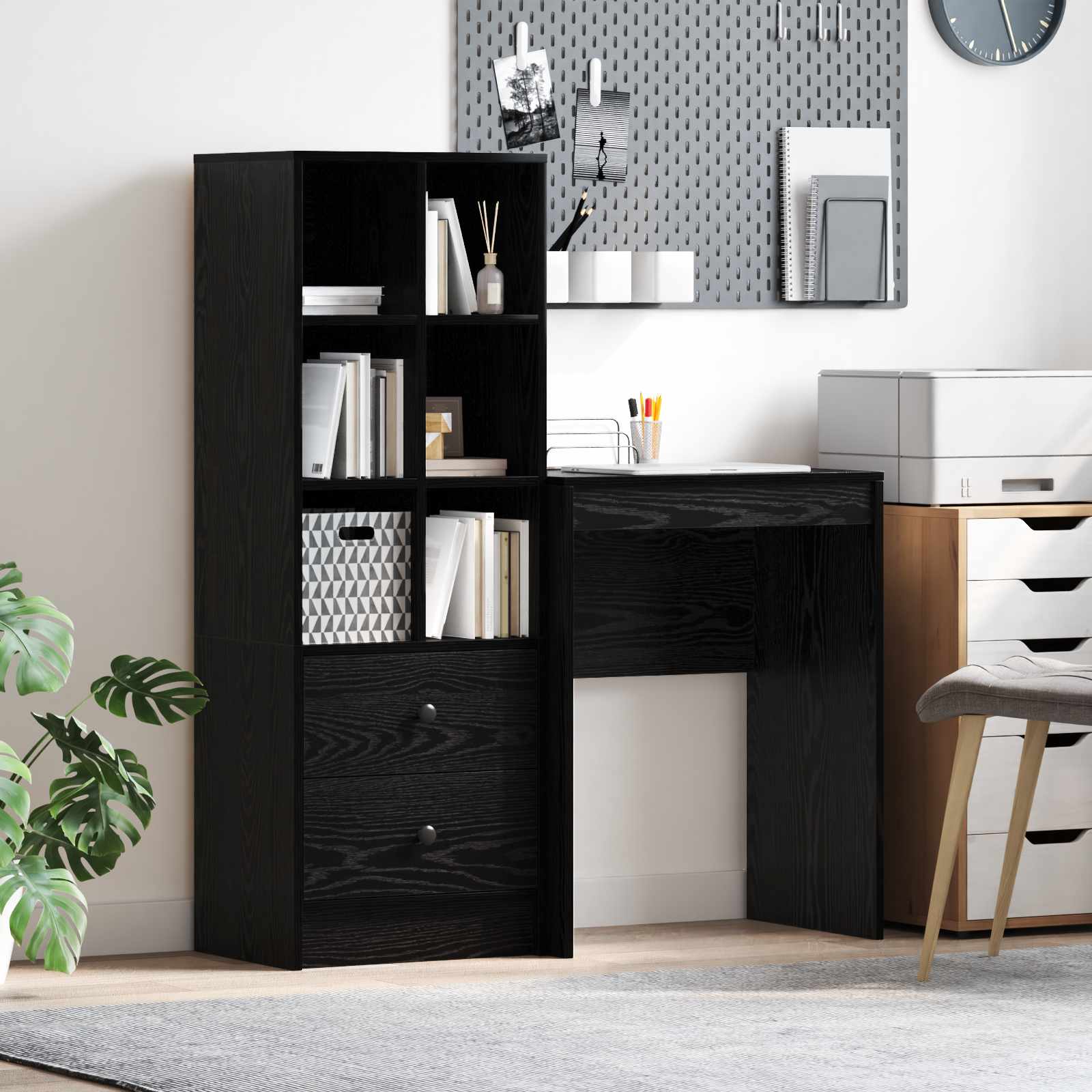 Desk with drawer 2 pcs