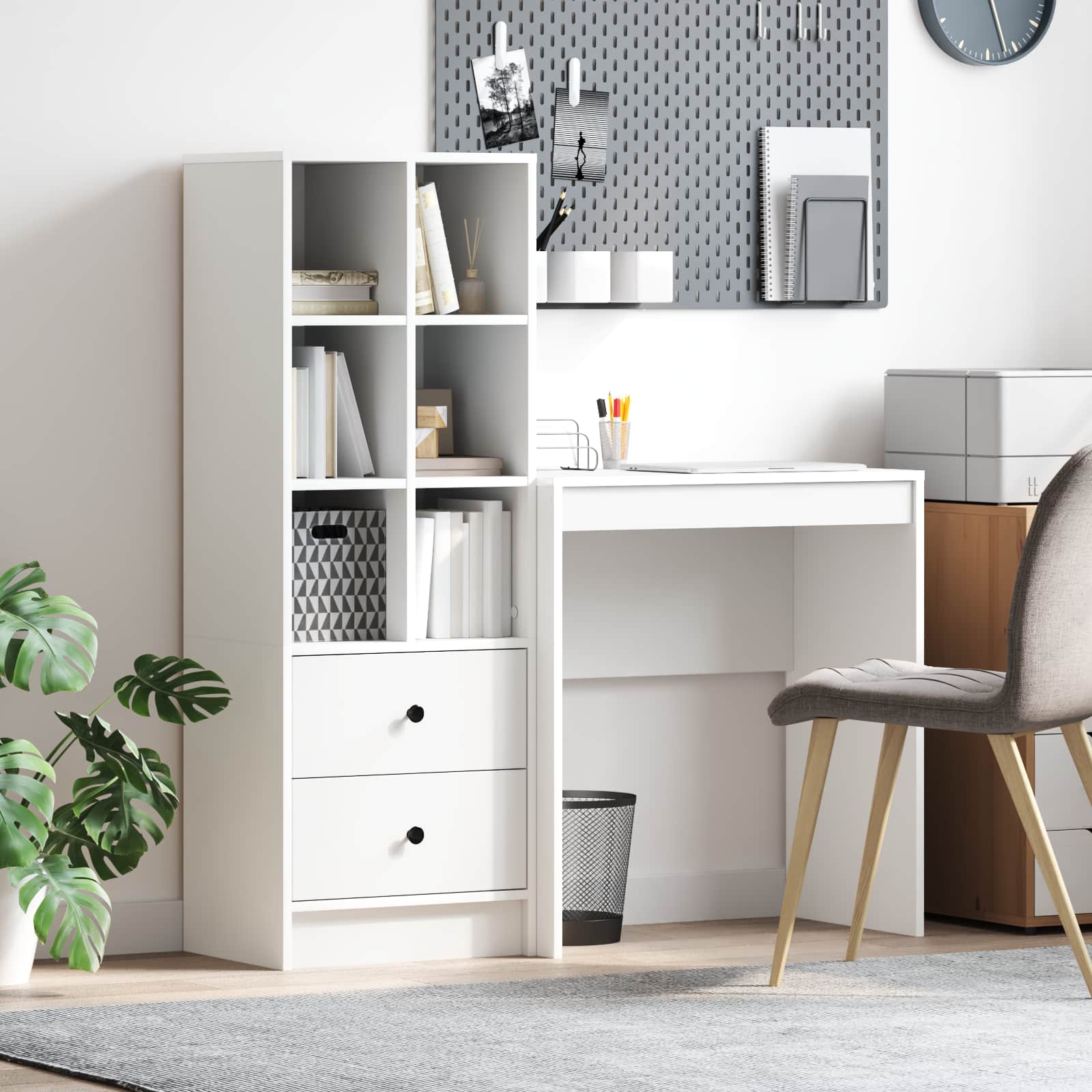 Desk with drawer 2 pcs