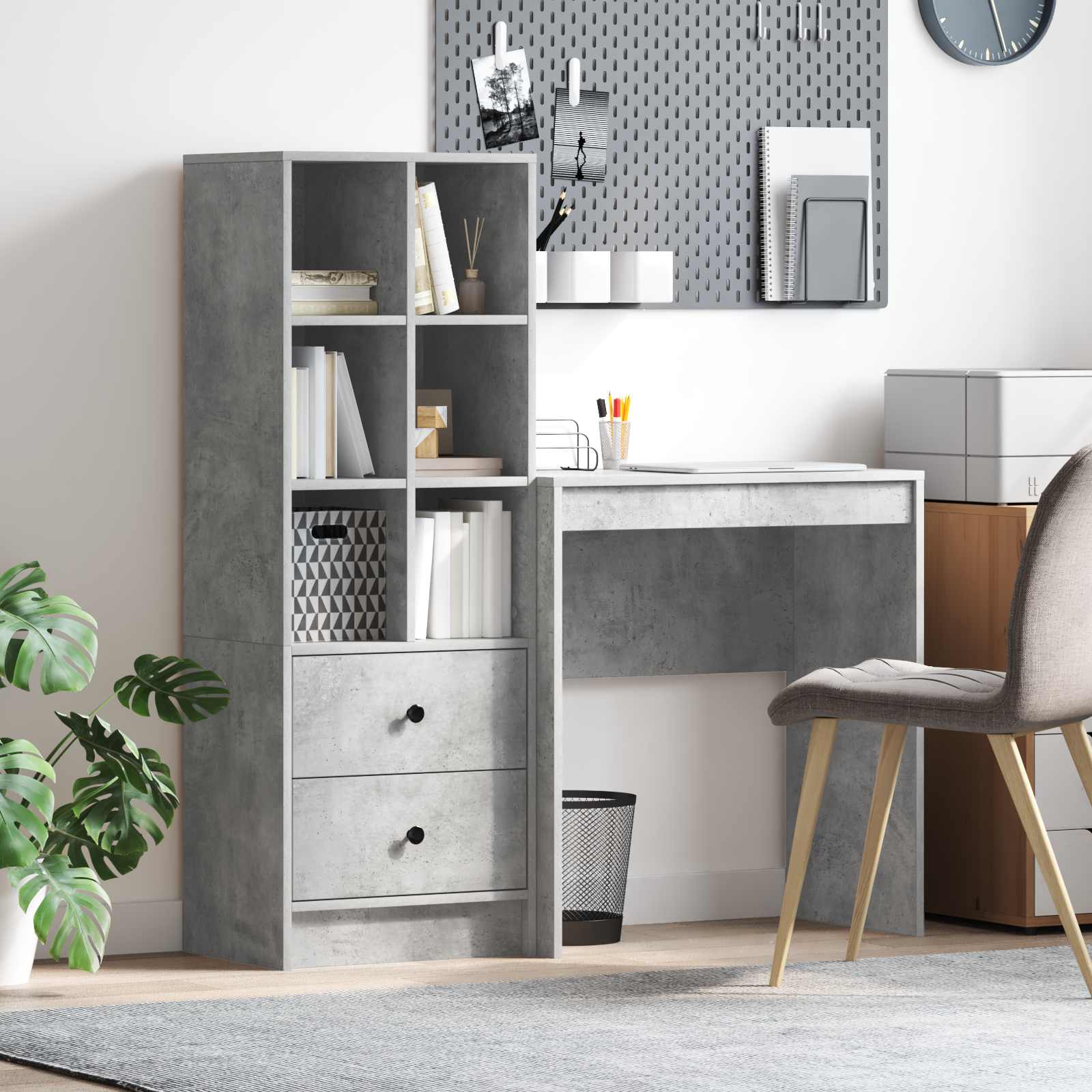 Desk with drawer 2 pcs