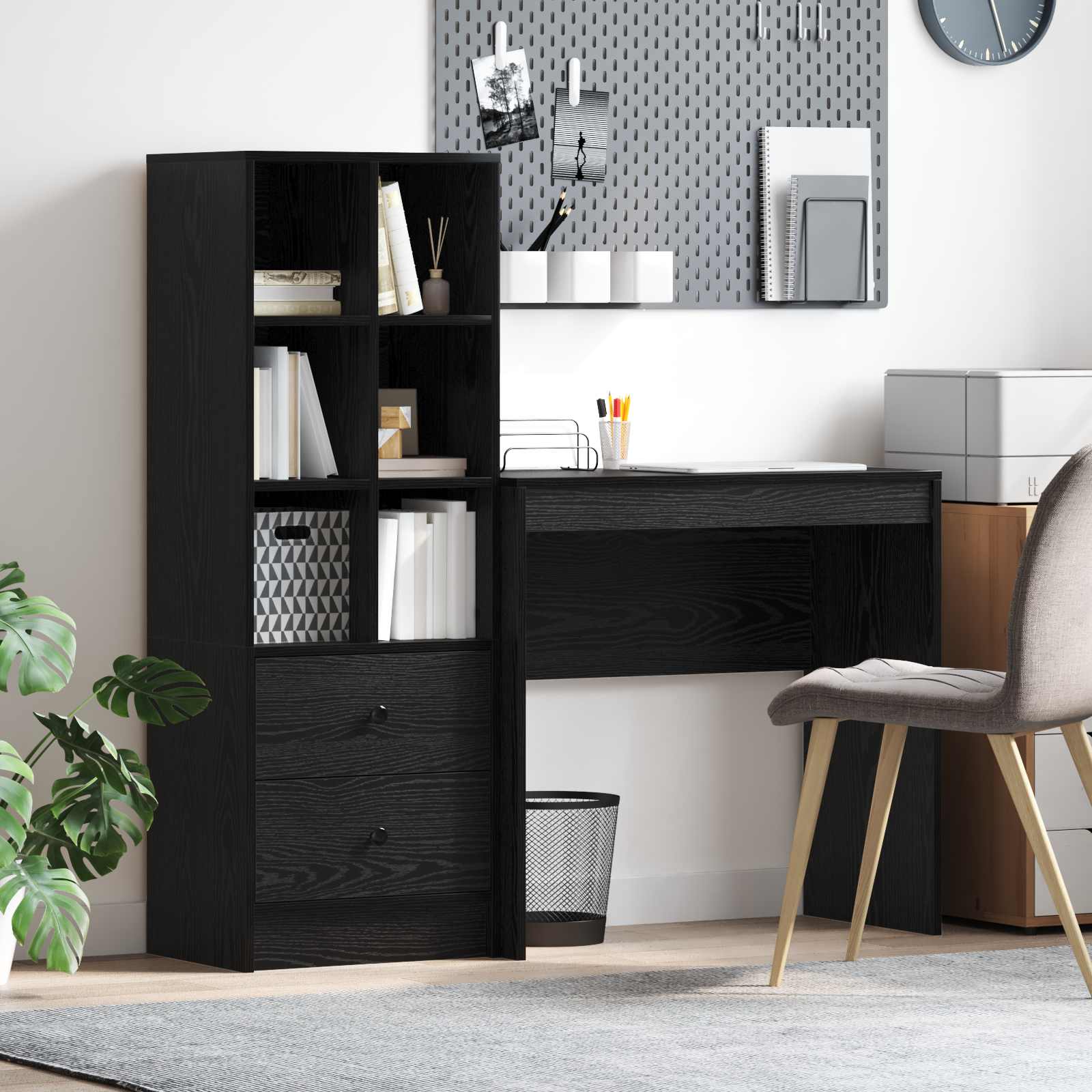 Desk with drawer 2 pcs