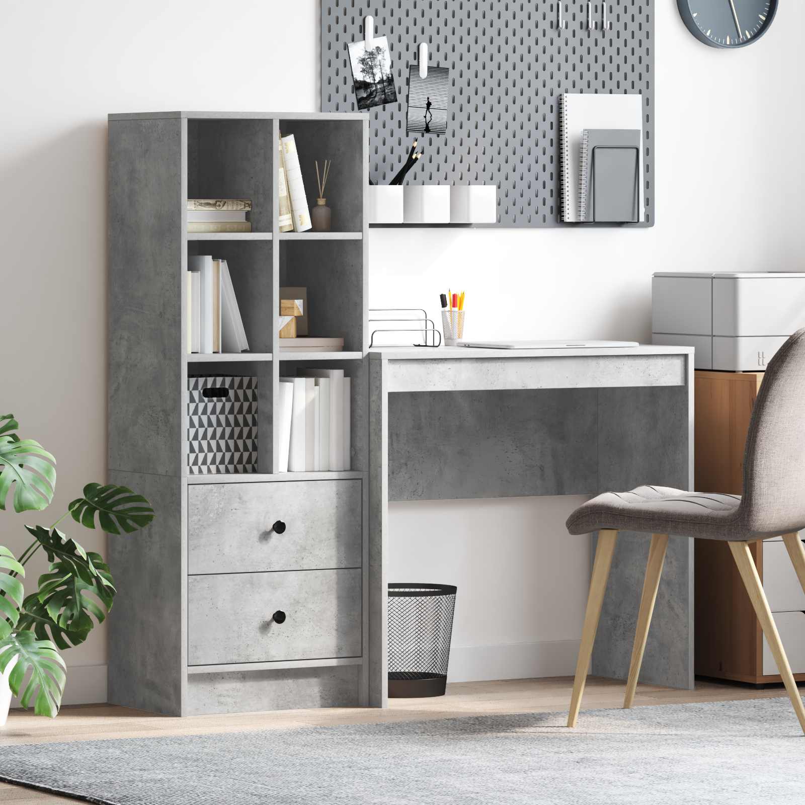 Desk with drawer 2 pcs