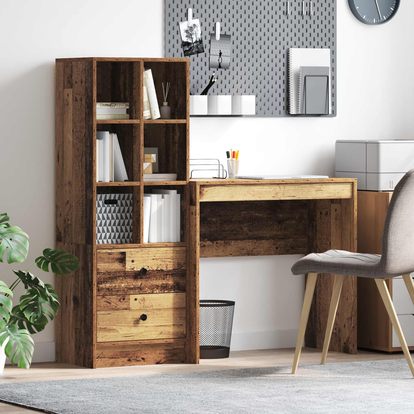 Desk with drawer 2 pcs