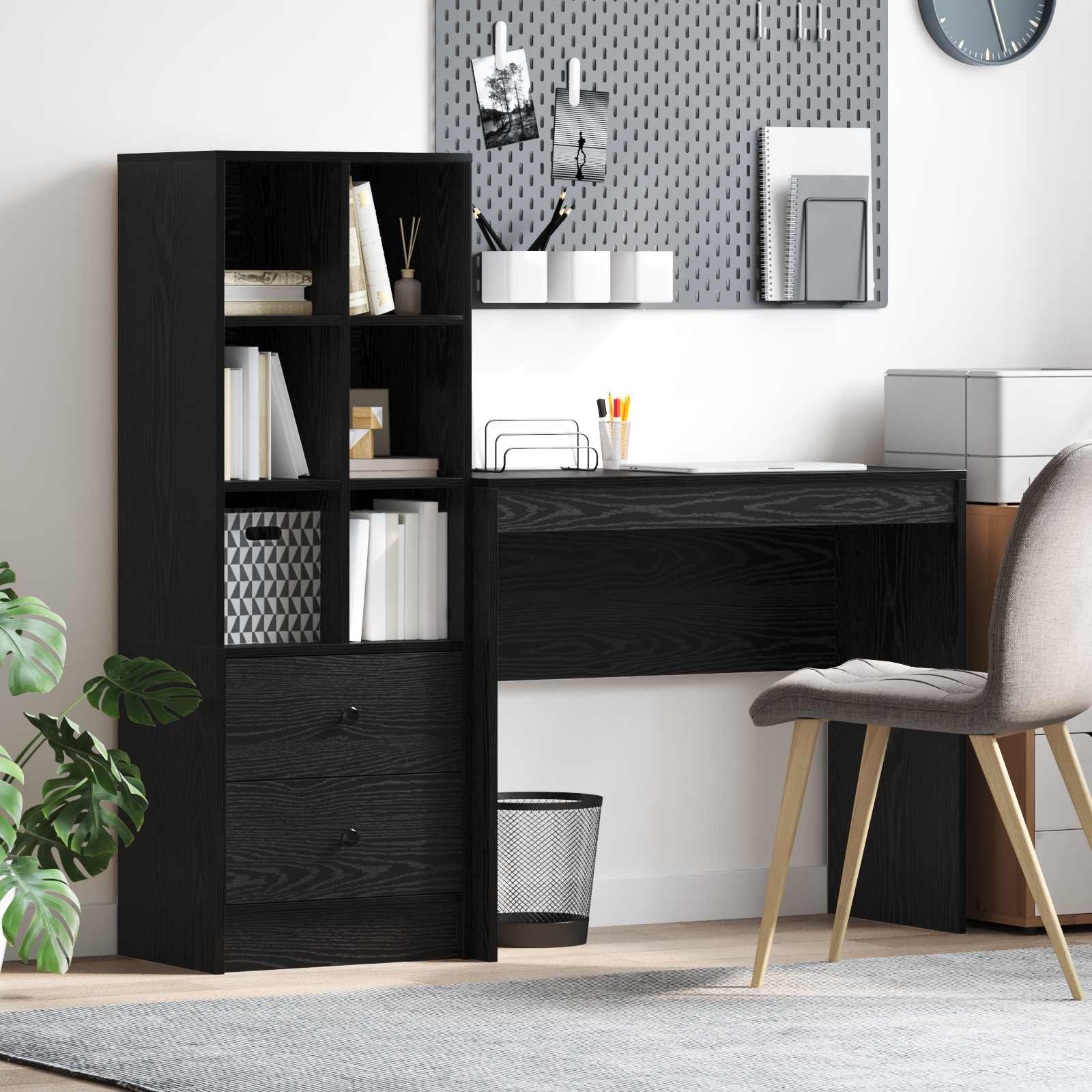 Desk with drawer 2 pcs