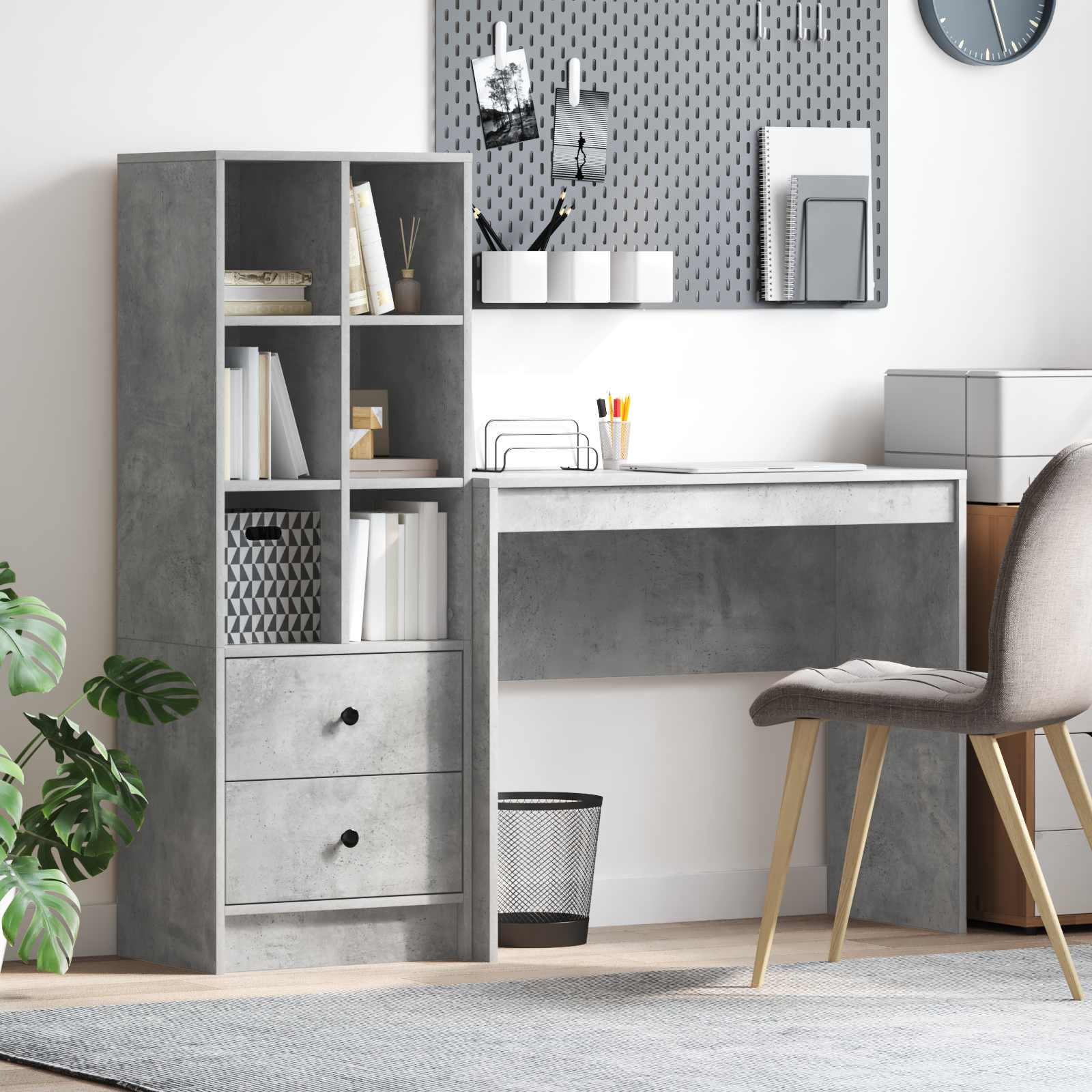 Desk with drawer 2 pcs