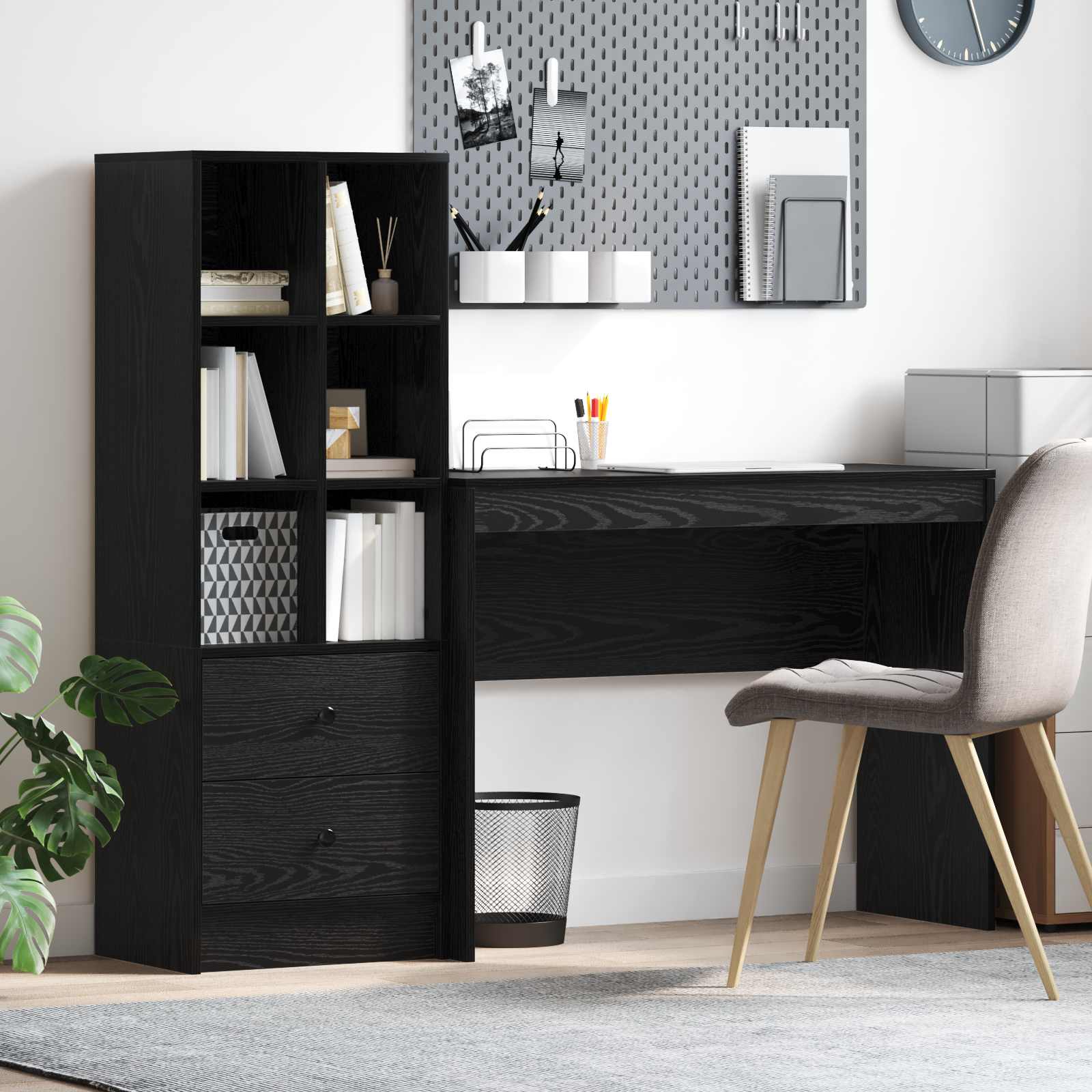 Desk with drawer 2 pcs