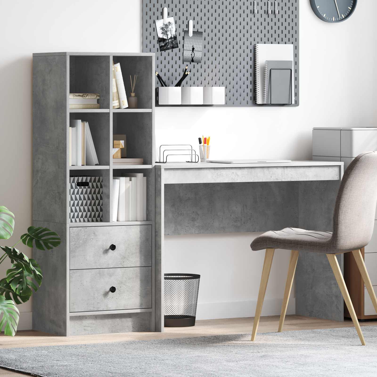 Desk with drawer 2 pcs