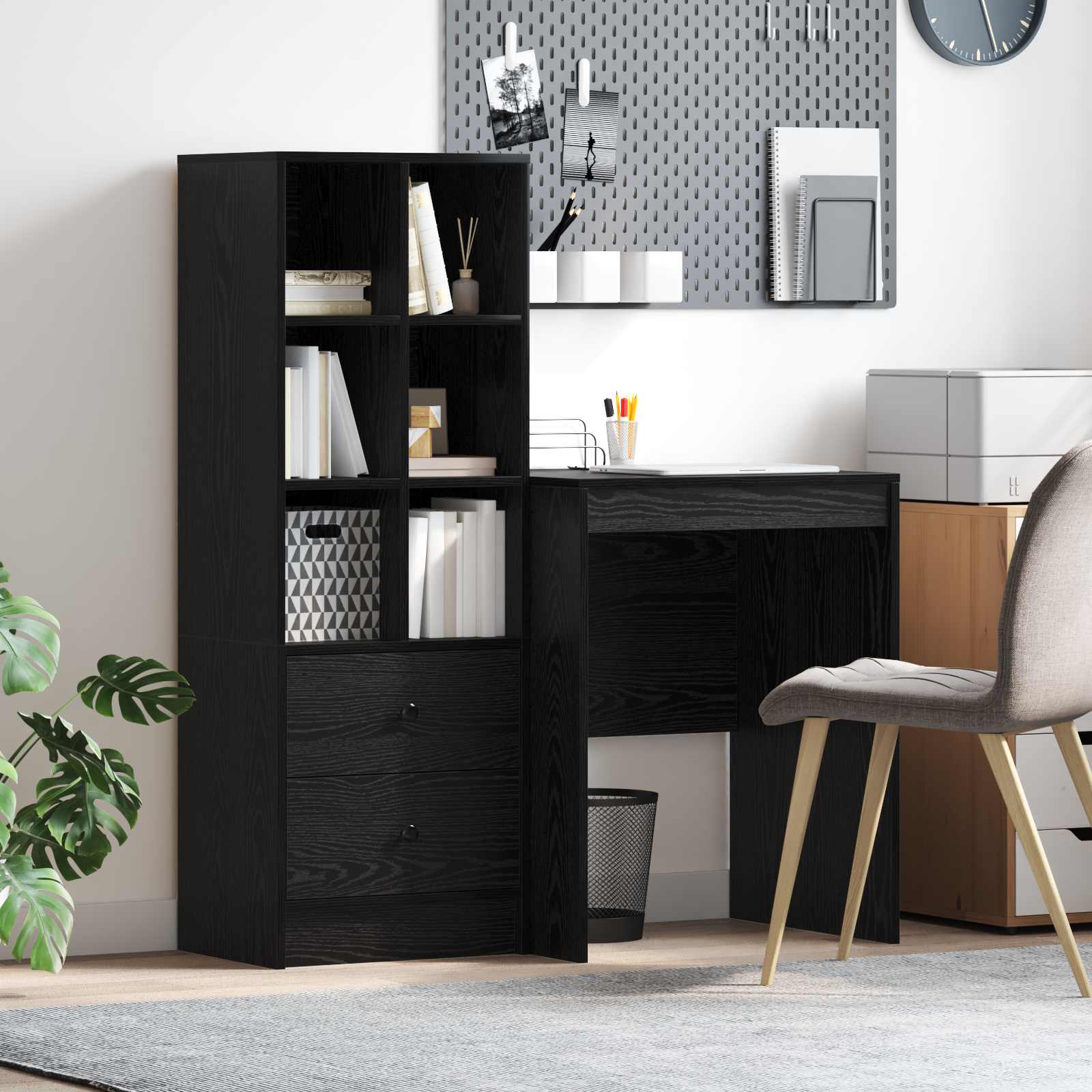 Desk with drawer 2 pcs