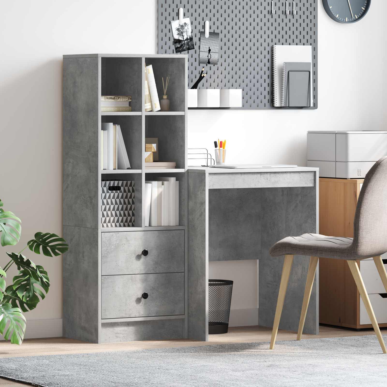 Desk with drawer 2 pcs
