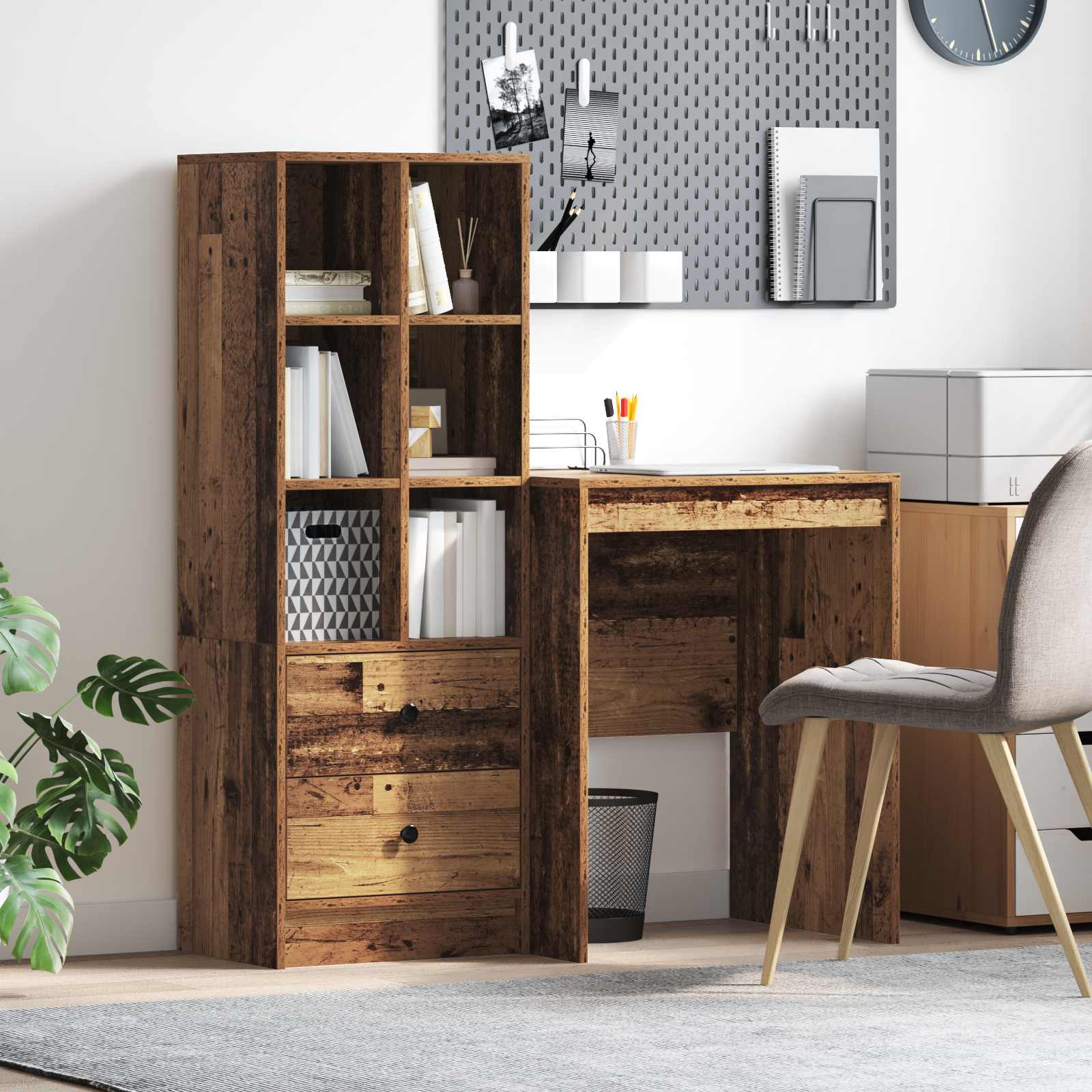 Desk with drawer 2 pcs