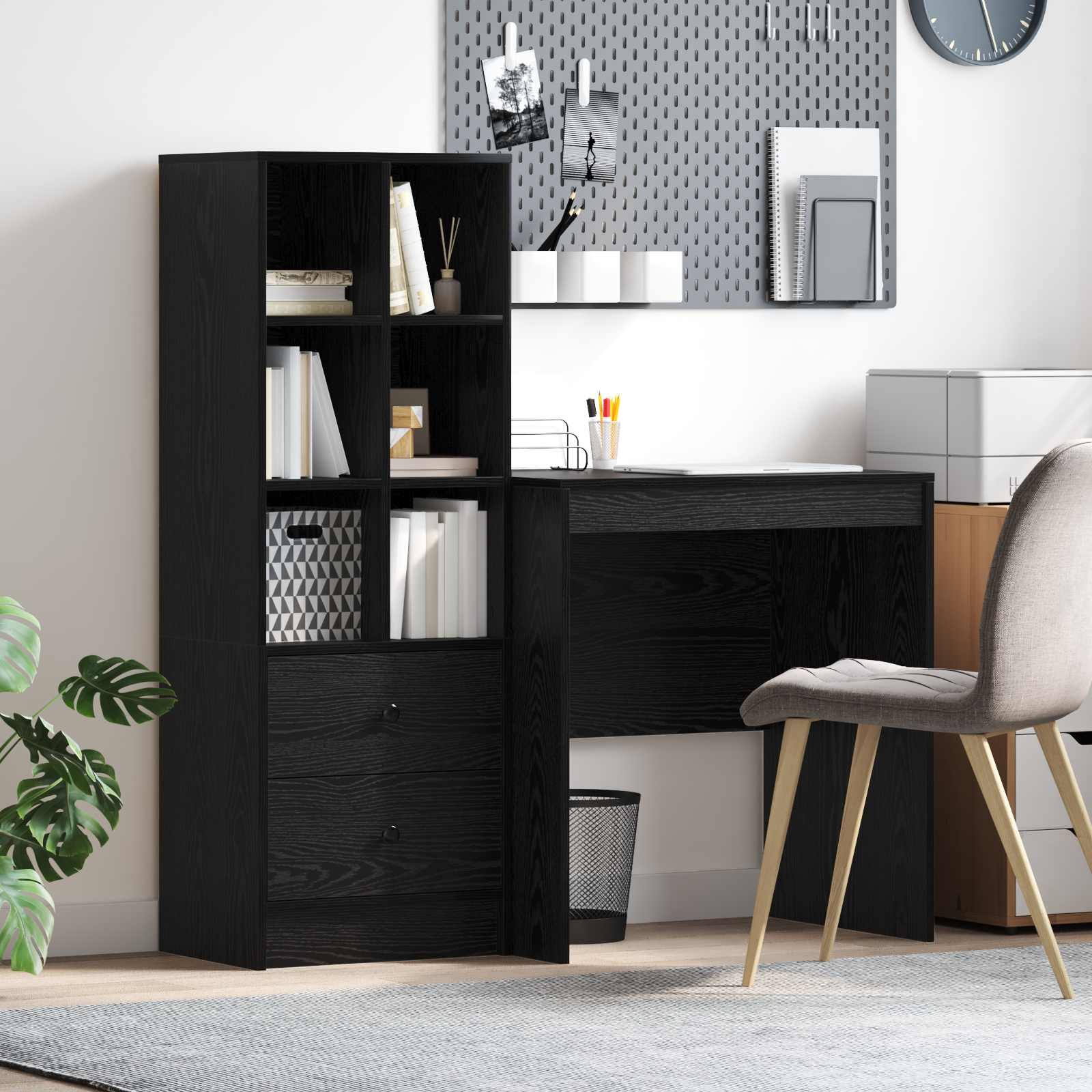 Desk with drawer 2 pcs