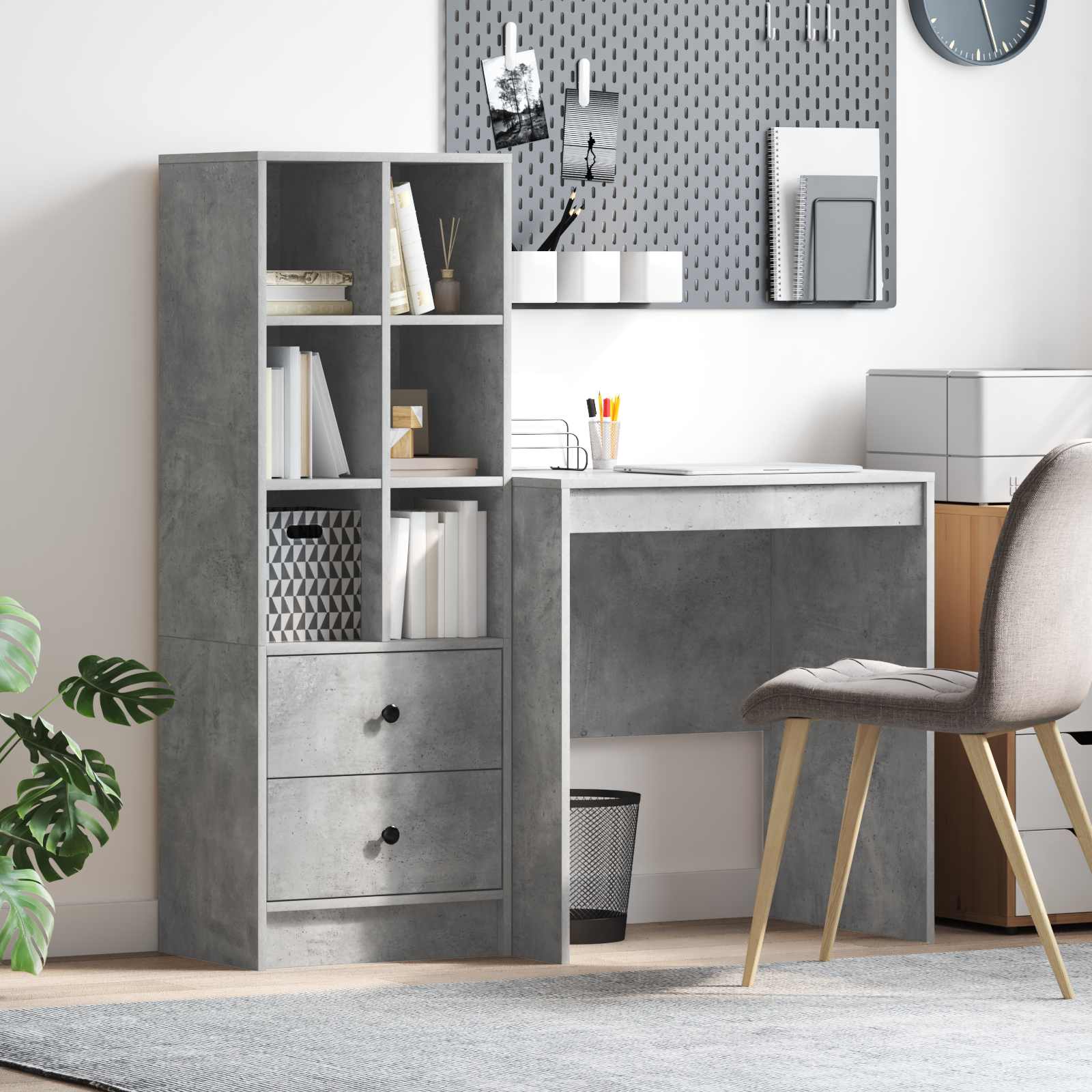 Desk with drawer 2 pcs