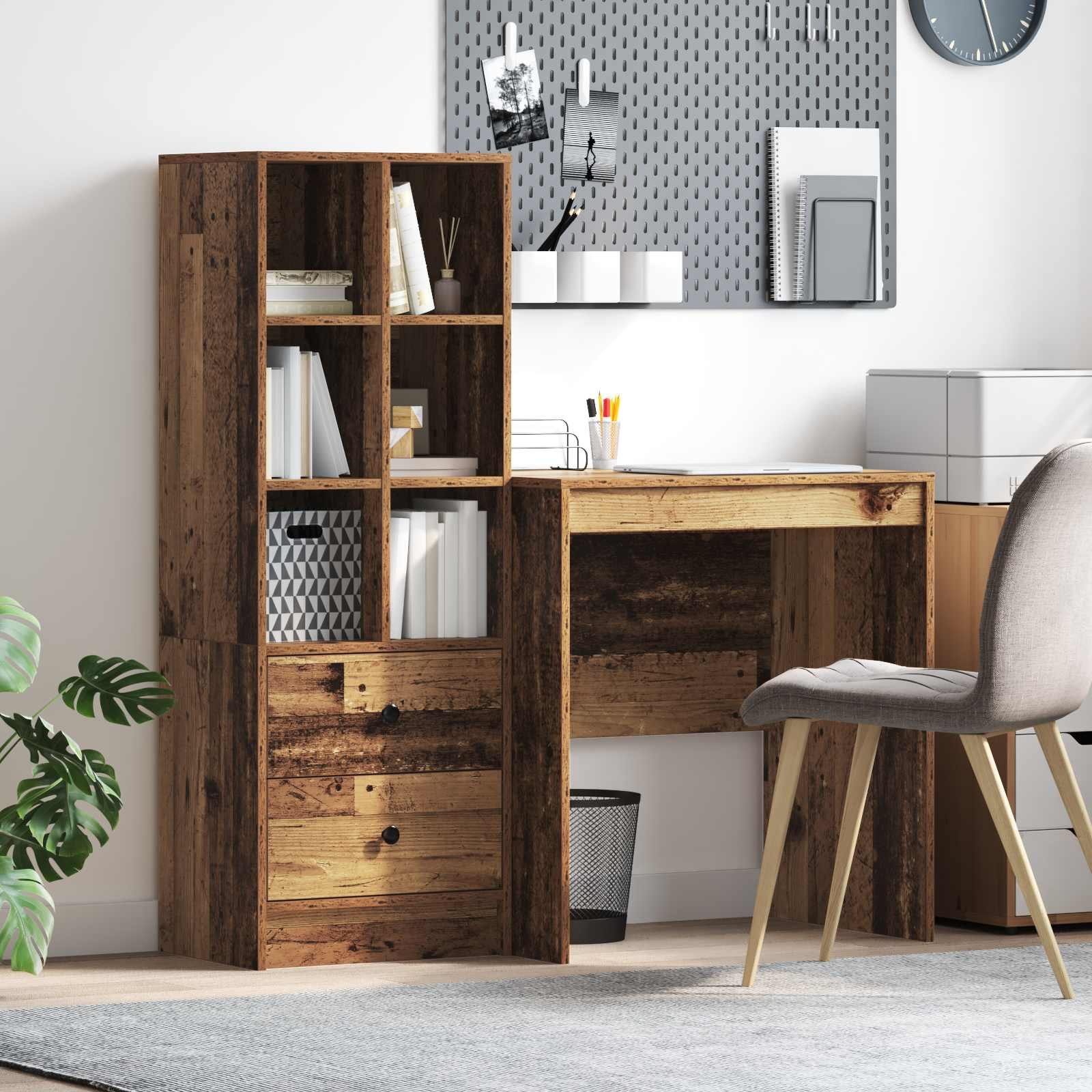 Desk with drawer 2 pcs
