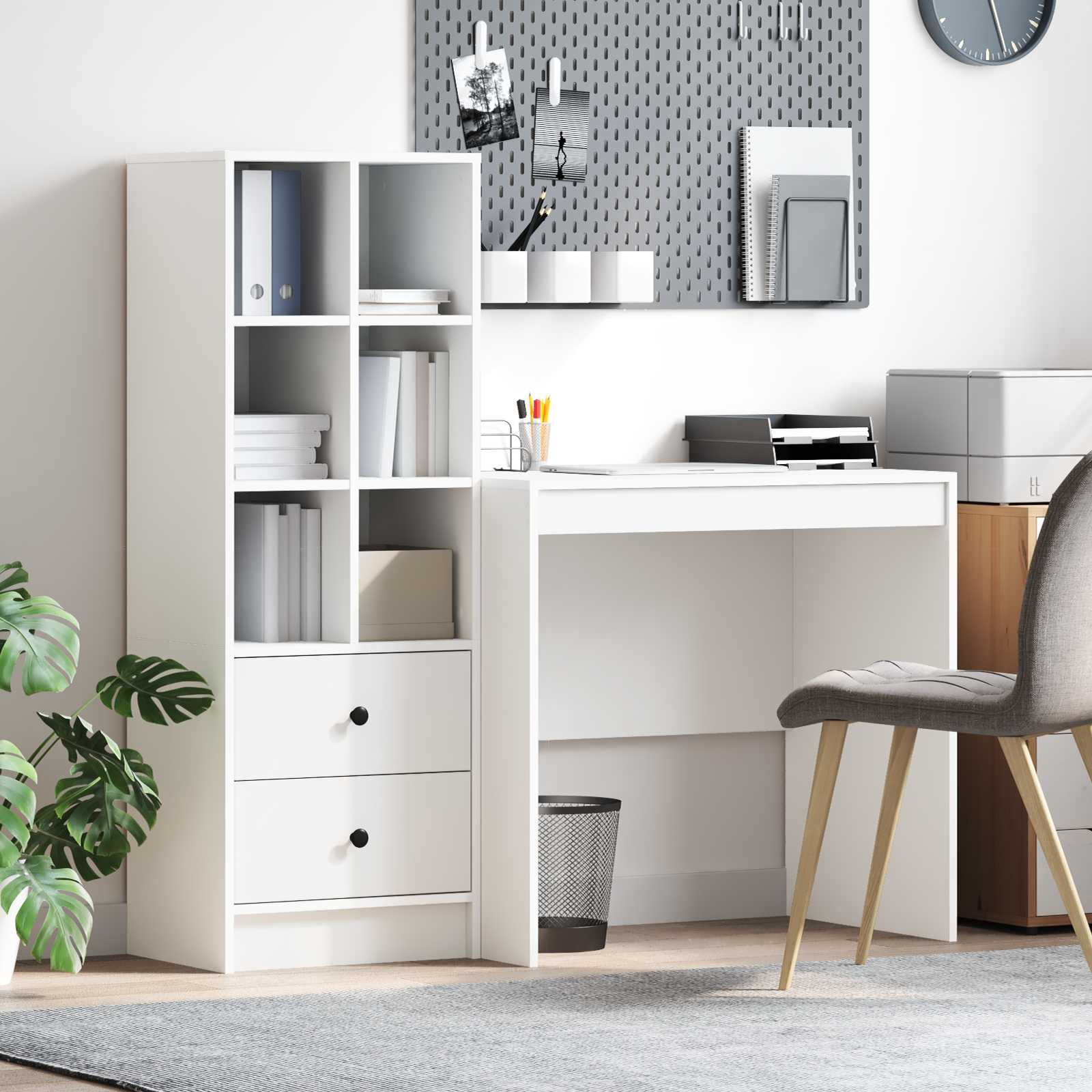 Desk with drawer 2 pcs