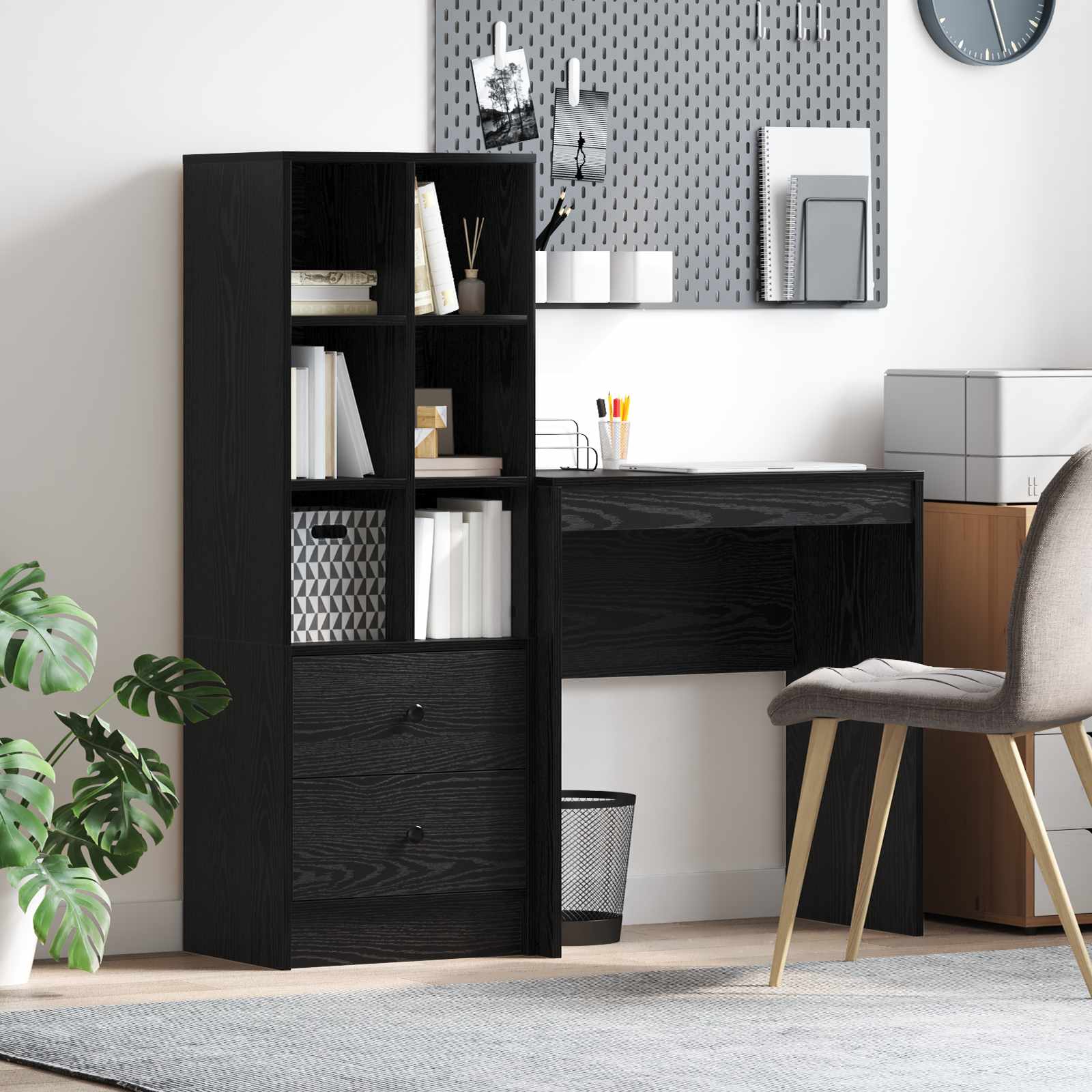 Desk with drawer 2 pcs