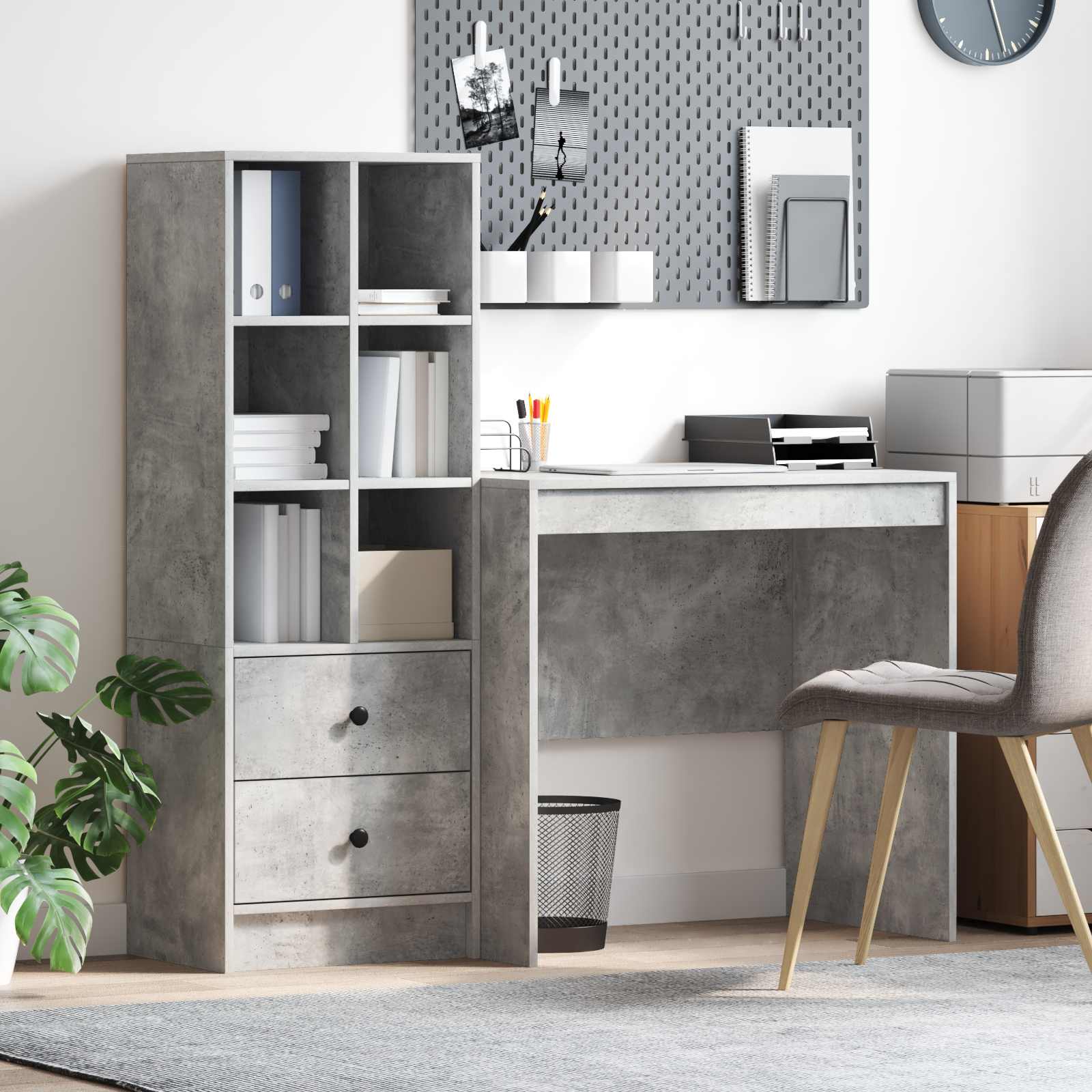 Desk with drawer 2 pcs