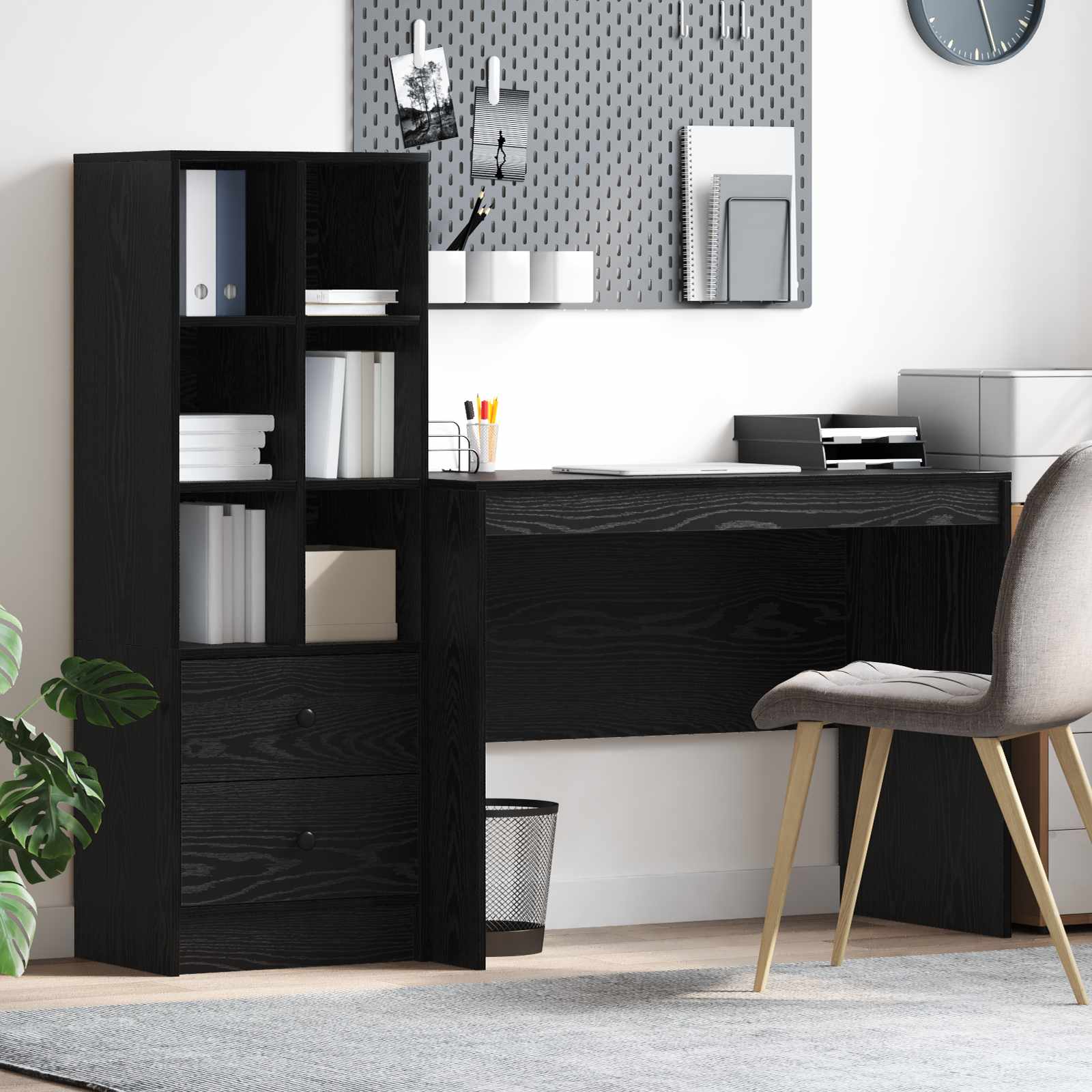 Desk with drawer 2 pcs