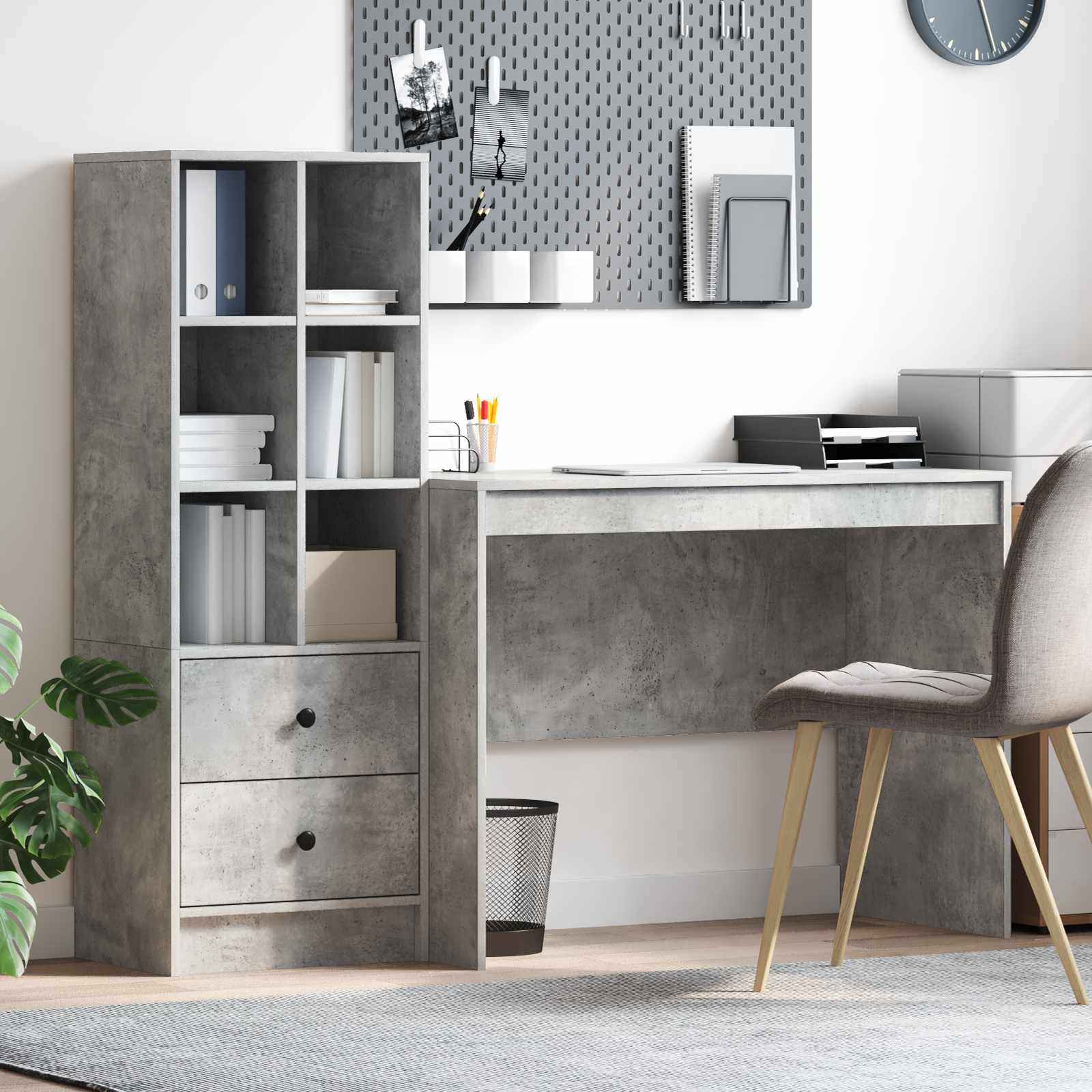 Desk with drawer 2 pcs
