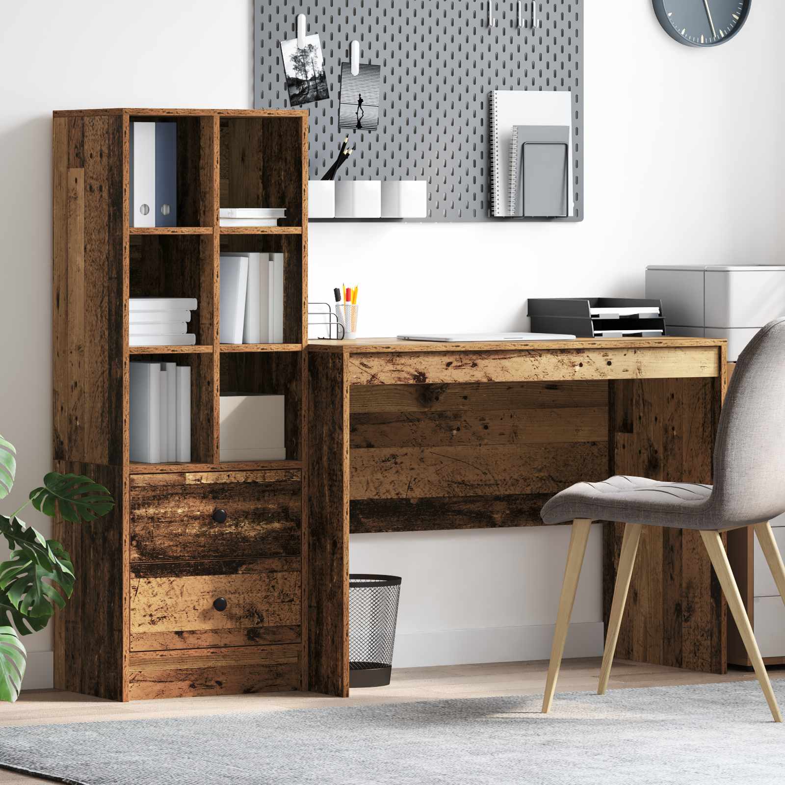 Desk with drawer 2 pcs
