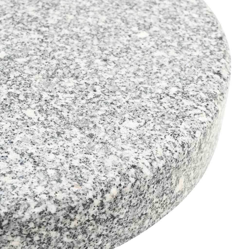 Base para sombrilla 29,8kg Gris Granito y Acero Inoxidable