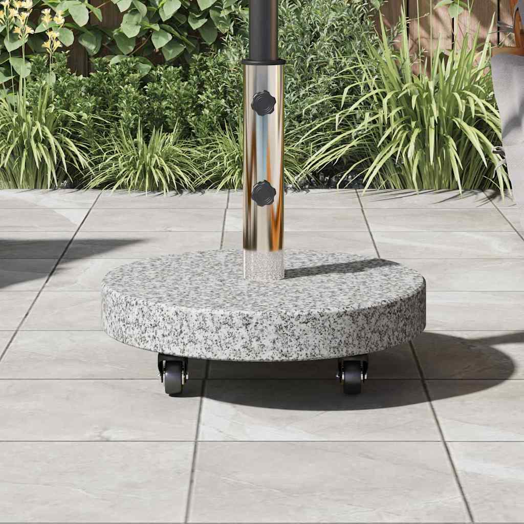 Base para sombrilla 29,8kg Gris Granito y Acero Inoxidable