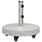 Base para sombrilla 29,8kg Gris Granito y Acero Inoxidable