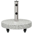 Base para sombrilla 29,8kg Gris Granito y Acero Inoxidable