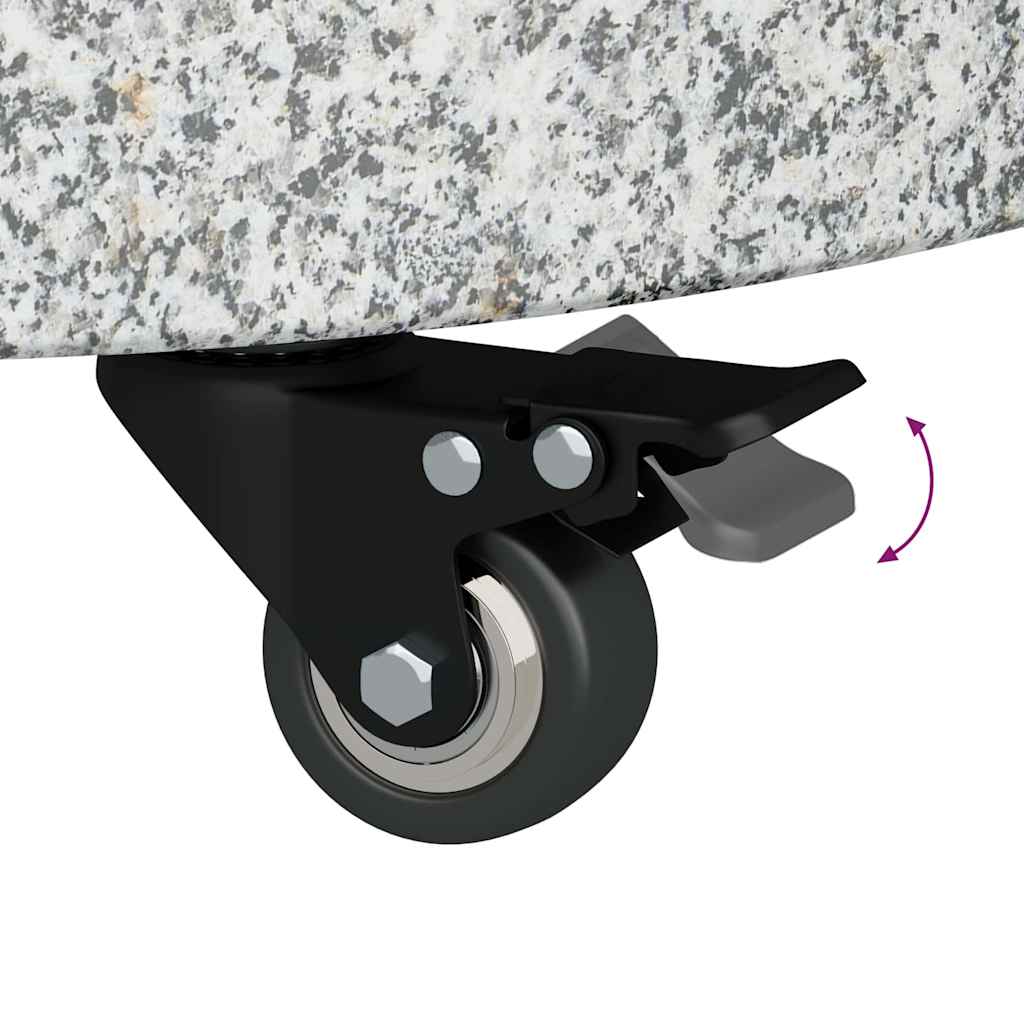 Base para sombrilla 29,8kg Gris Granito y Acero Inoxidable