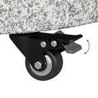 Base para sombrilla 29,8kg Gris Granito y Acero Inoxidable