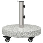 Base para sombrilla 29,8kg Gris Granito y Acero Inoxidable