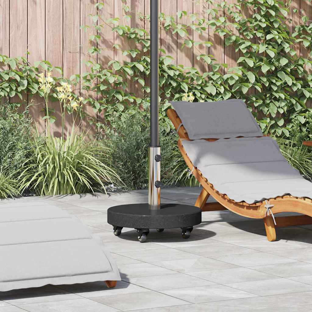 Parasol Base 29.8kg Granite Grey and Stainless Steel
