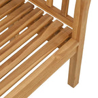 Banco Marrón 120 x 53,5 x 85 cm Madera maciza de Teca