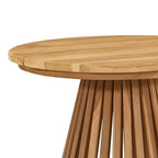 Mesa lateral Marrón 50 x 50 x 49,5 cm Madera de teca maciza