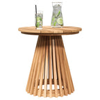 Mesa lateral Marrón 50 x 50 x 49,5 cm Madera de teca maciza