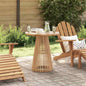 Mesa lateral Marrón 50 x 50 x 49,5 cm Madera de teca maciza