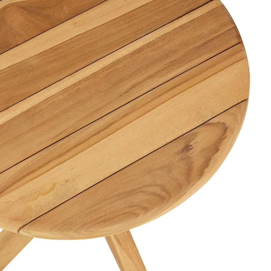 Mesa lateral Marrón 40 x 40 x 41 cm Madera de teca maciza