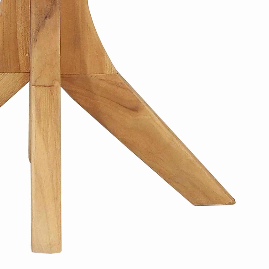 Mesa lateral Marrón 40 x 40 x 41 cm Madera de teca maciza