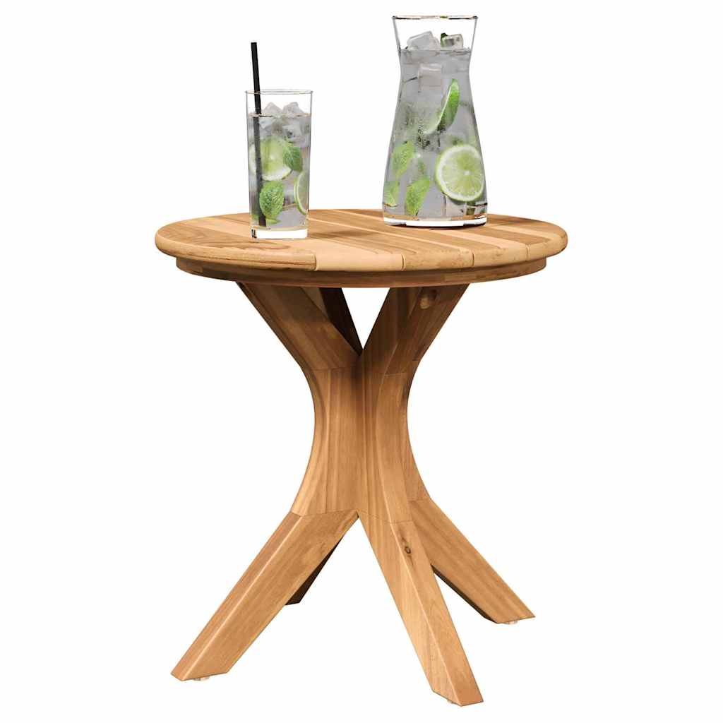 Mesa lateral Marrón 40 x 40 x 41 cm Madera de teca maciza
