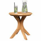 Mesa lateral Marrón 40 x 40 x 41 cm Madera de teca maciza